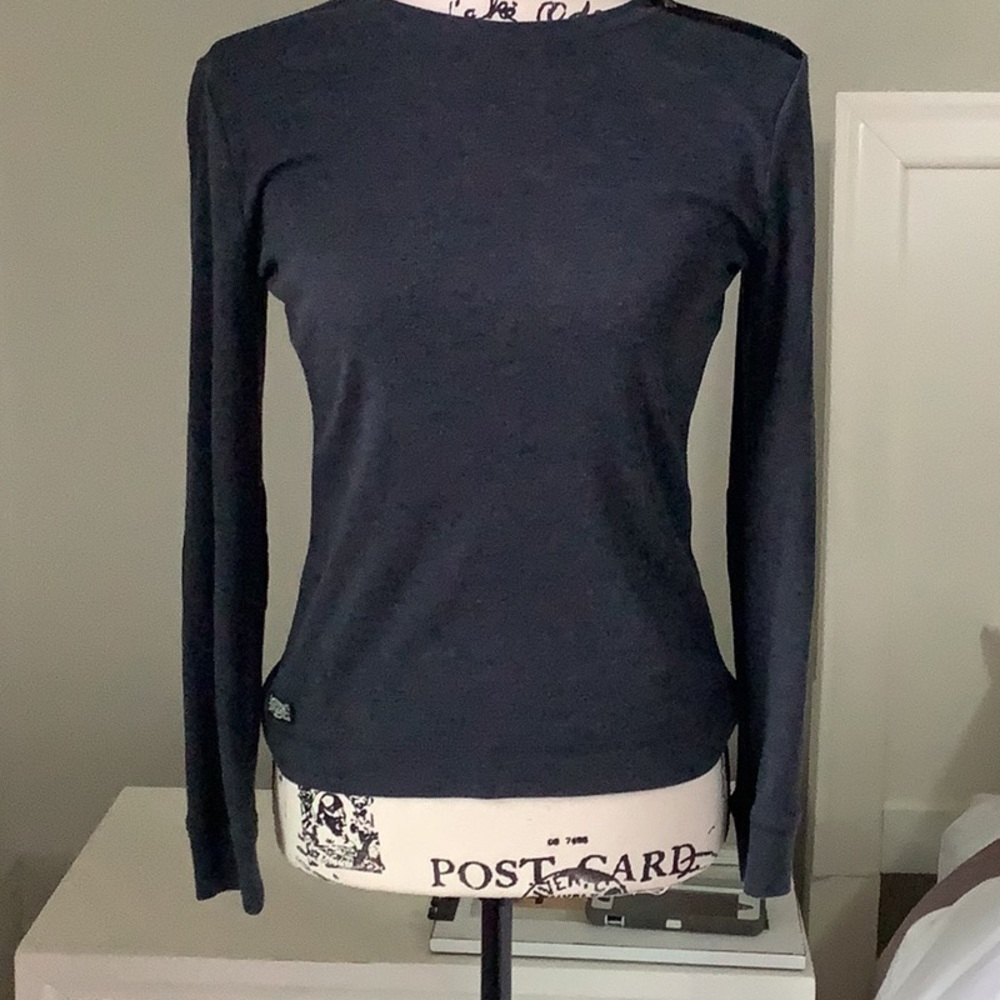Ralph Lauren co. Gray Cotton long sleeve top